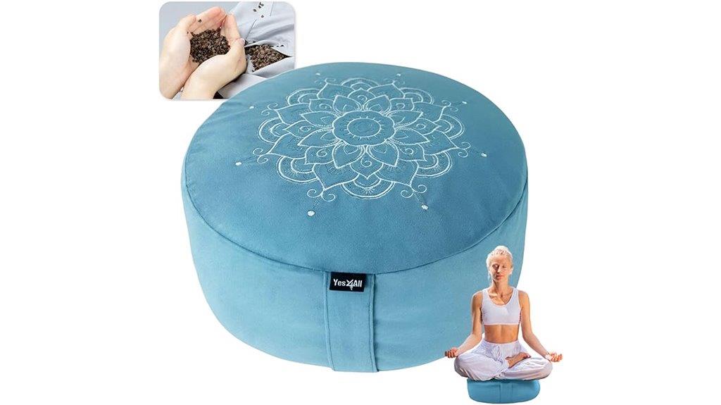 sky blue mandala cushion
