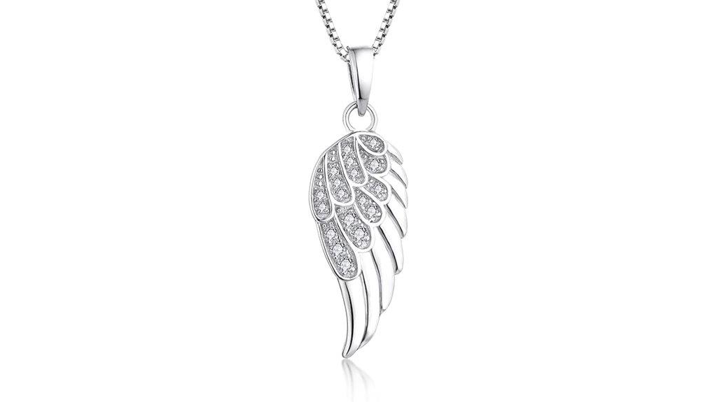 sterling silver angel necklace