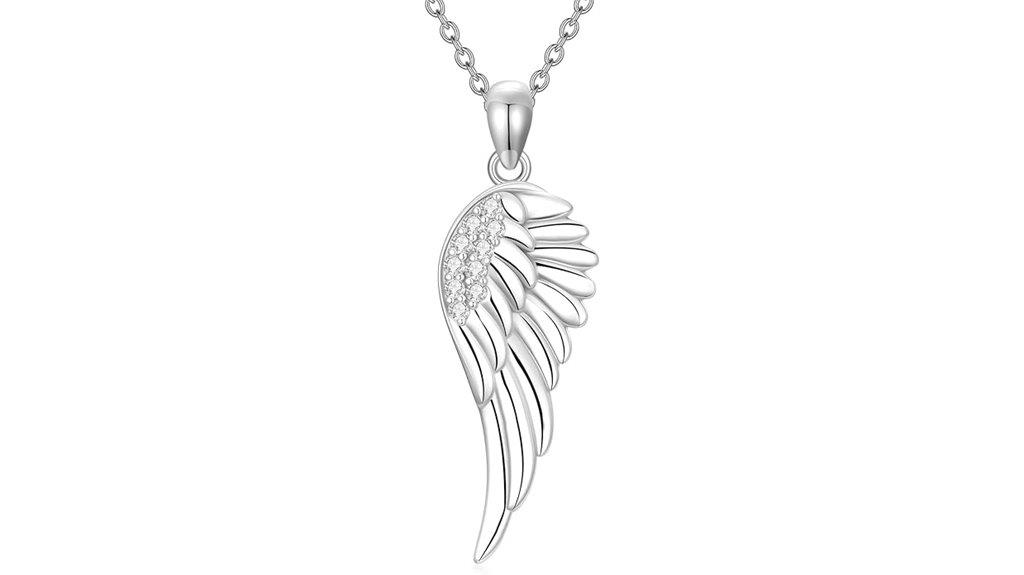 sterling silver angel necklace