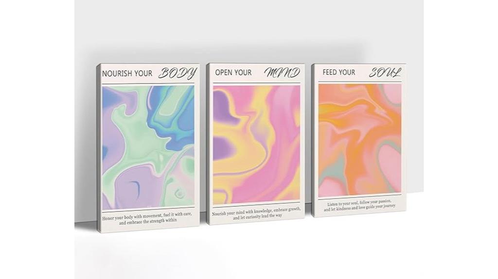 three piece wall art set