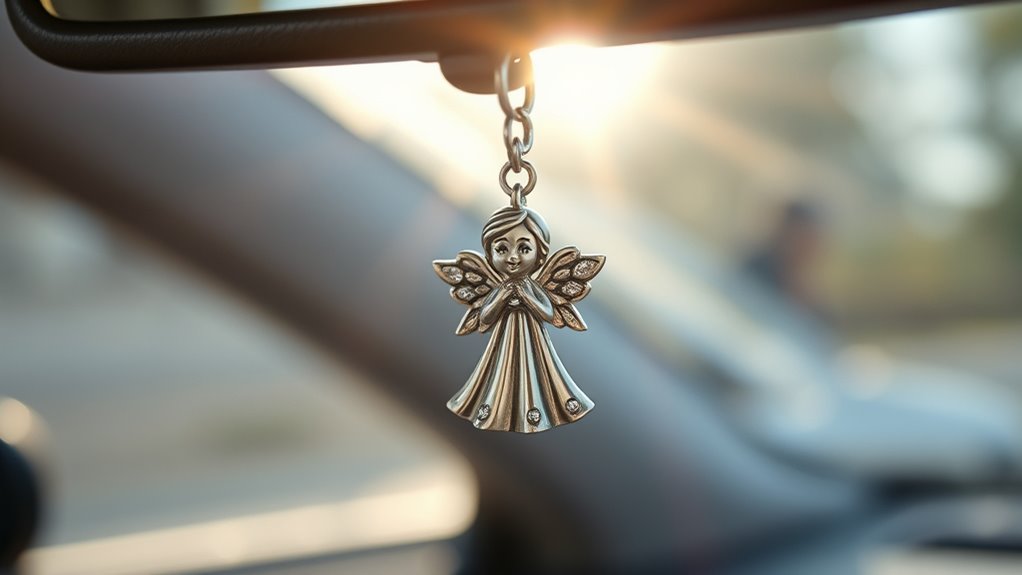 top guardian angel car charms