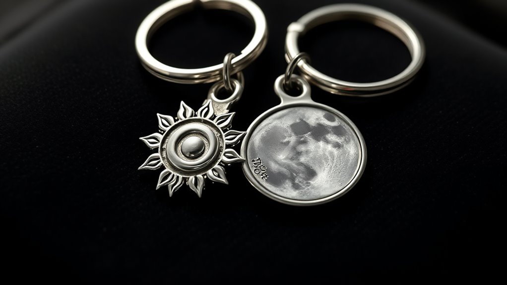 twin flame connection keychains