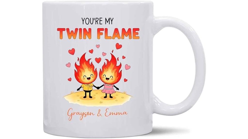 twin flame custom mug