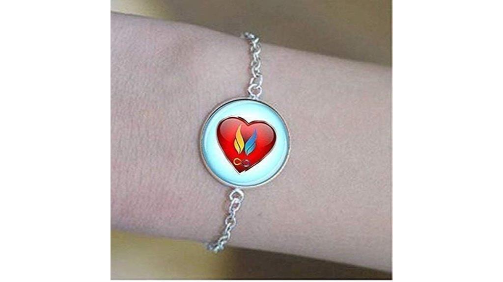 twin flame heart jewelry