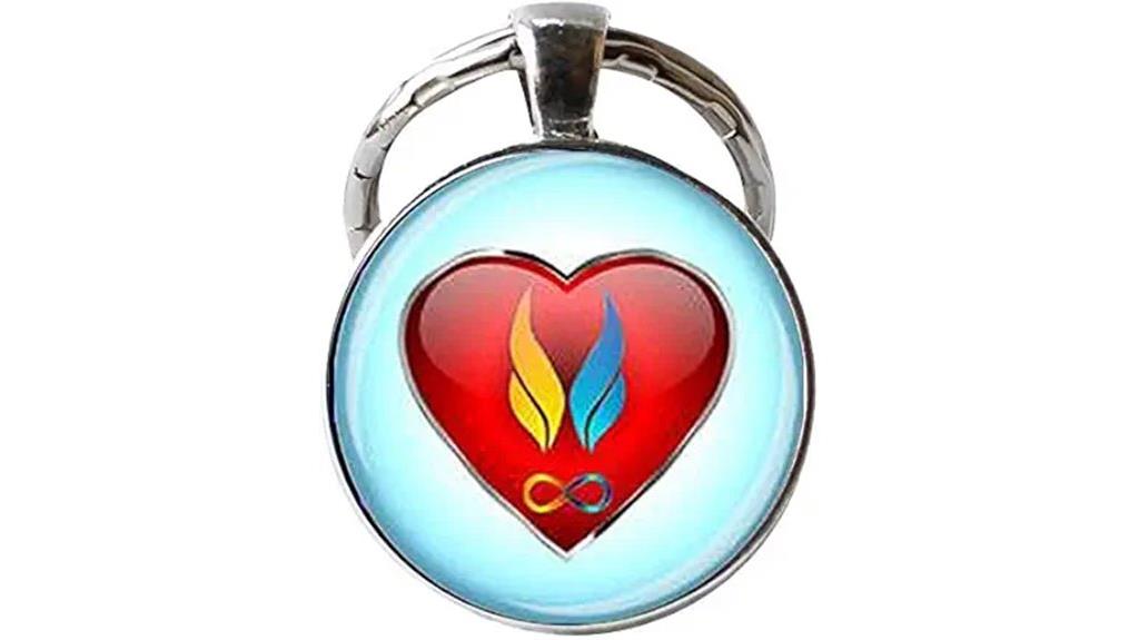 twin flame love heart jewelry