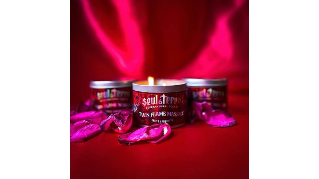 twin flame massage candle