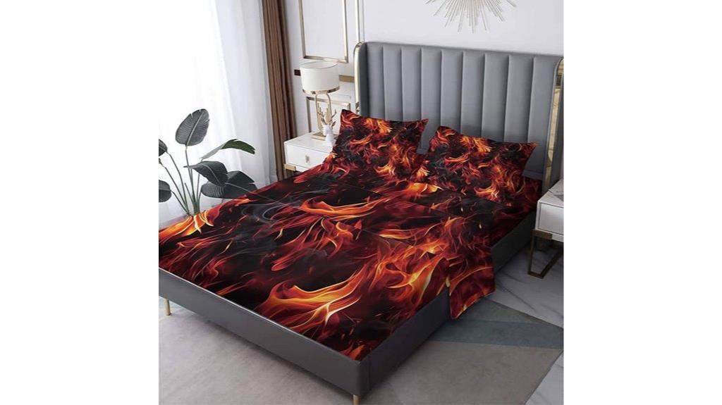 twin flame sheet set