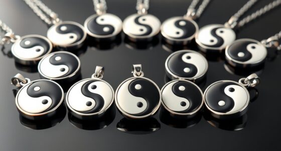twin flame yin yang pendants
