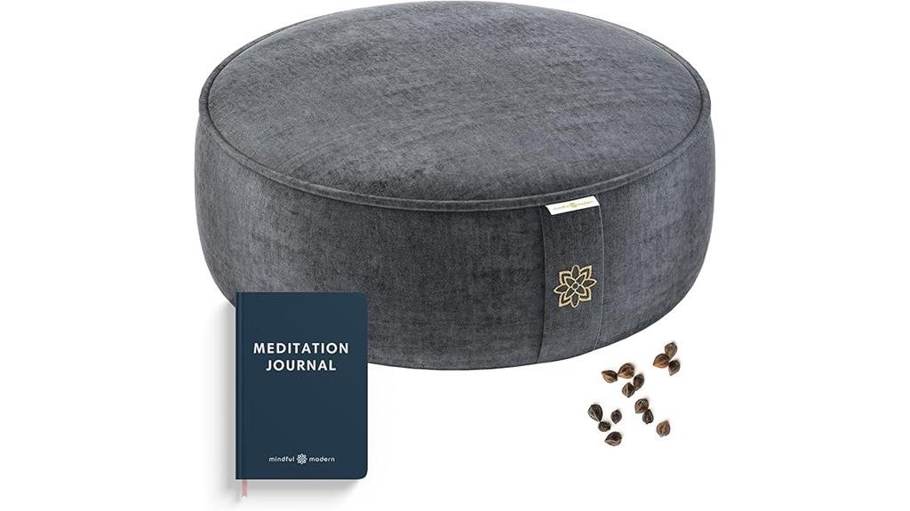 velvet cushion with cover
