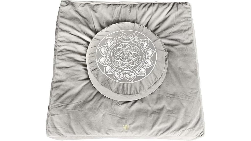 velvet meditation floor pillow