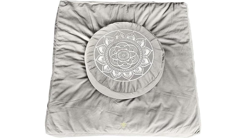 velvet tibetan meditation cushion