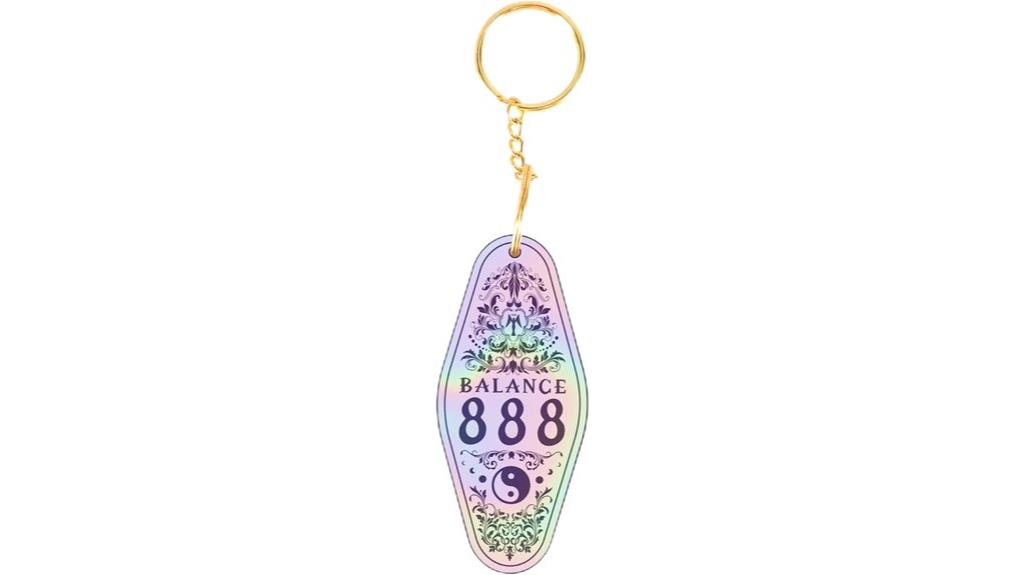 vintage motel keychain tag
