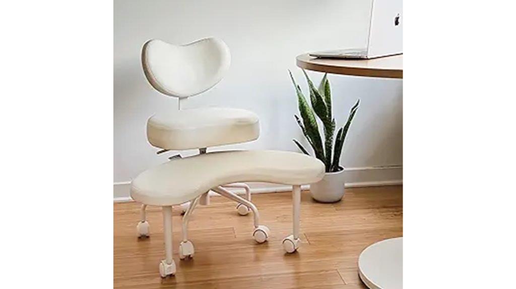 wheeled lumbar meditation chair