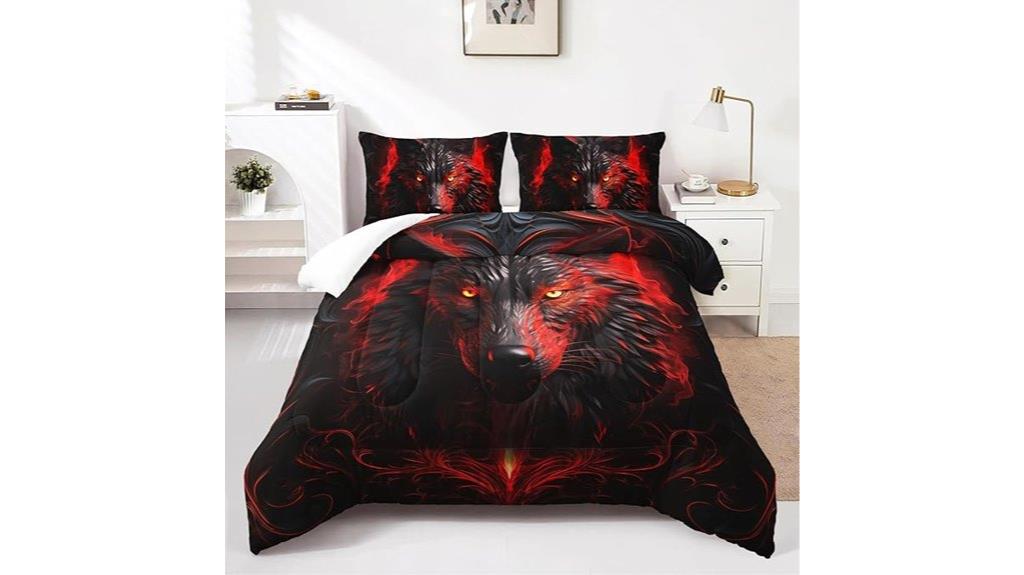 wolf themed twin bedding
