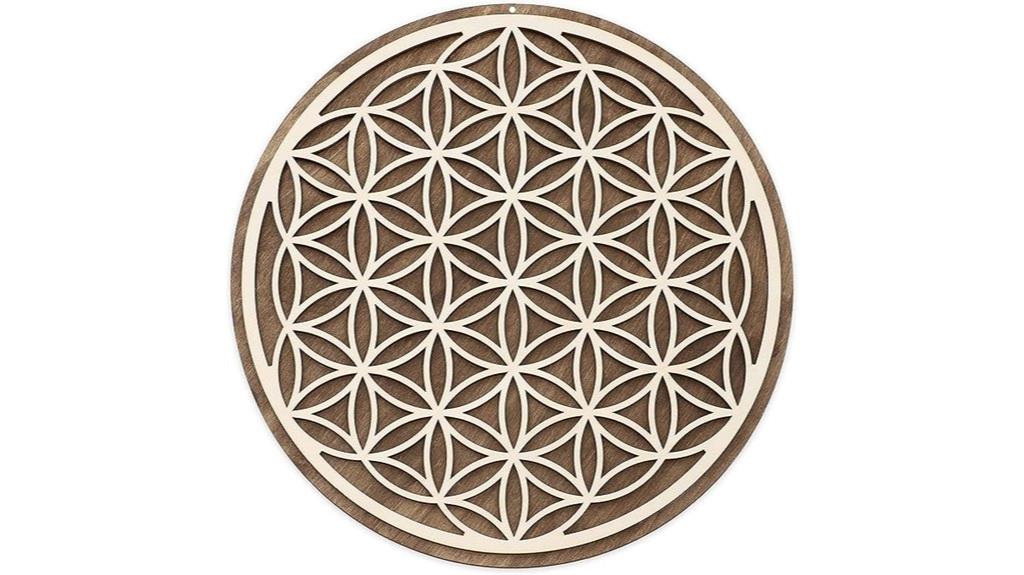 12 inch sacred geometry wall art