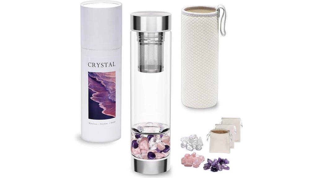 500ml crystal water bottle