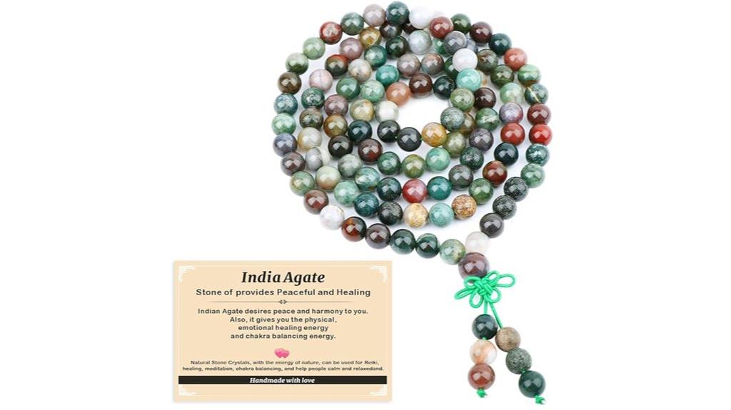 8mm agate prayer mala