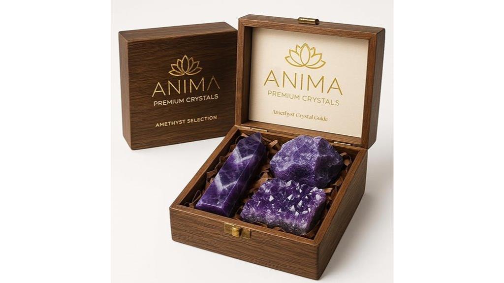 amethyst crystal gift set