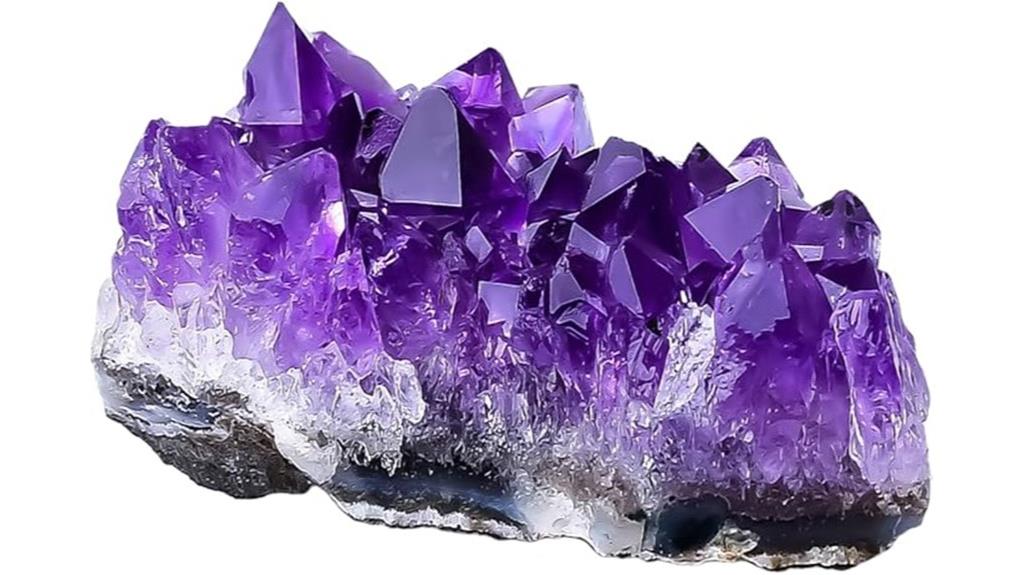 amethyst healing meditation cluster