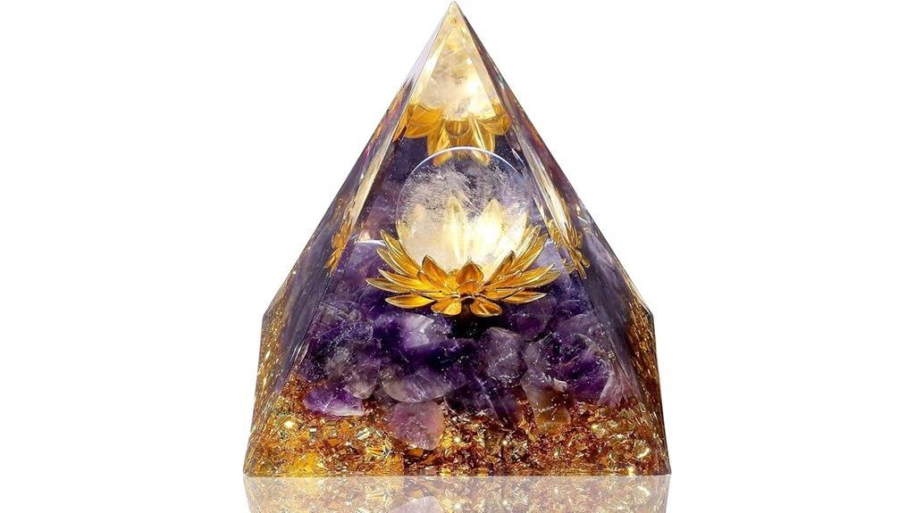 amethyst orgone pyramid