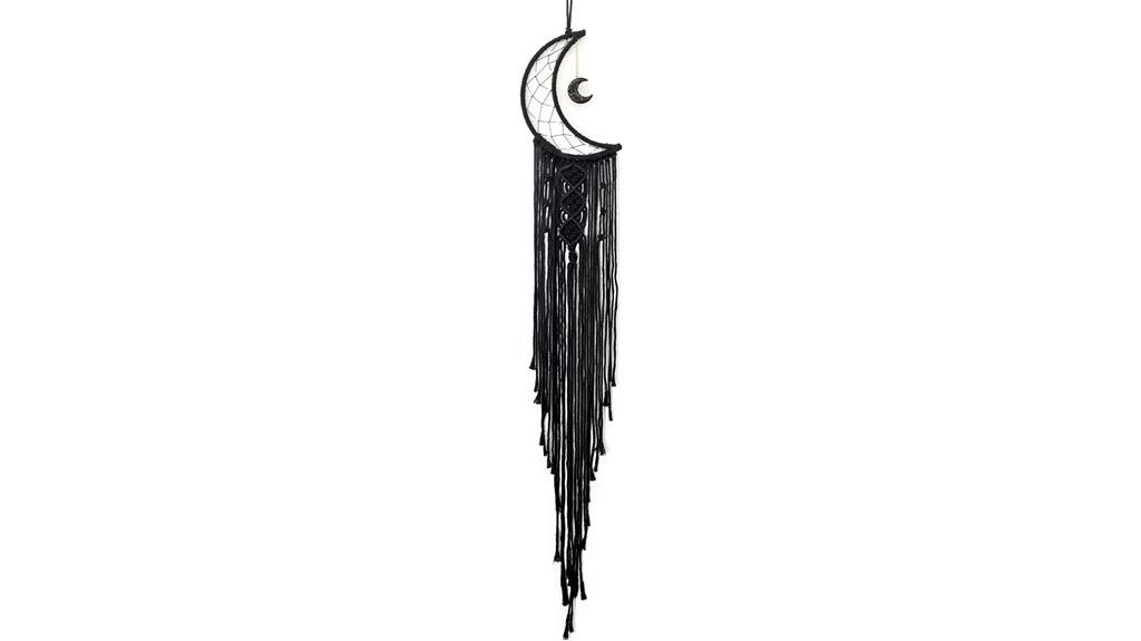 black cotton dream catcher