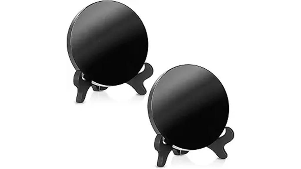 black obsidian scrying mirror