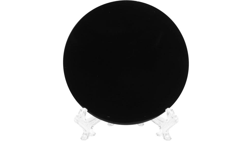 black obsidian scrying mirror