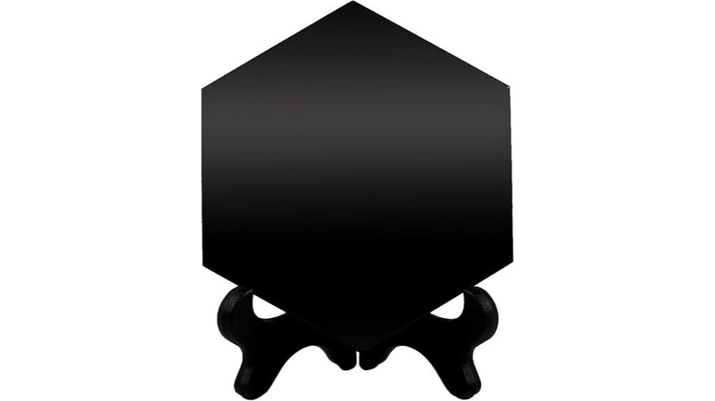 black obsidian scrying mirror