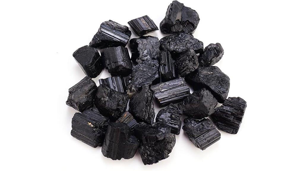black tourmaline raw crystal