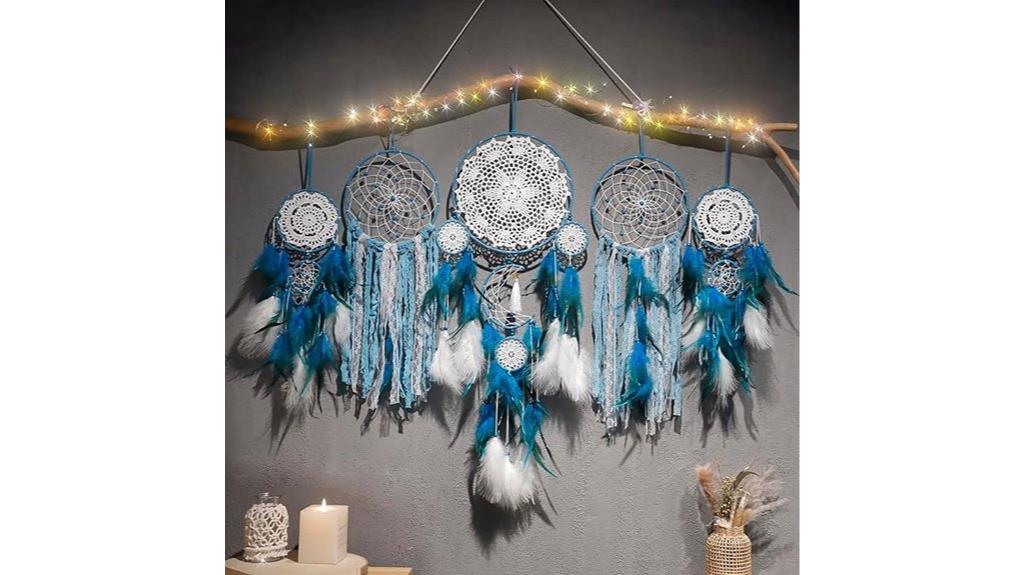 blue dream catcher set