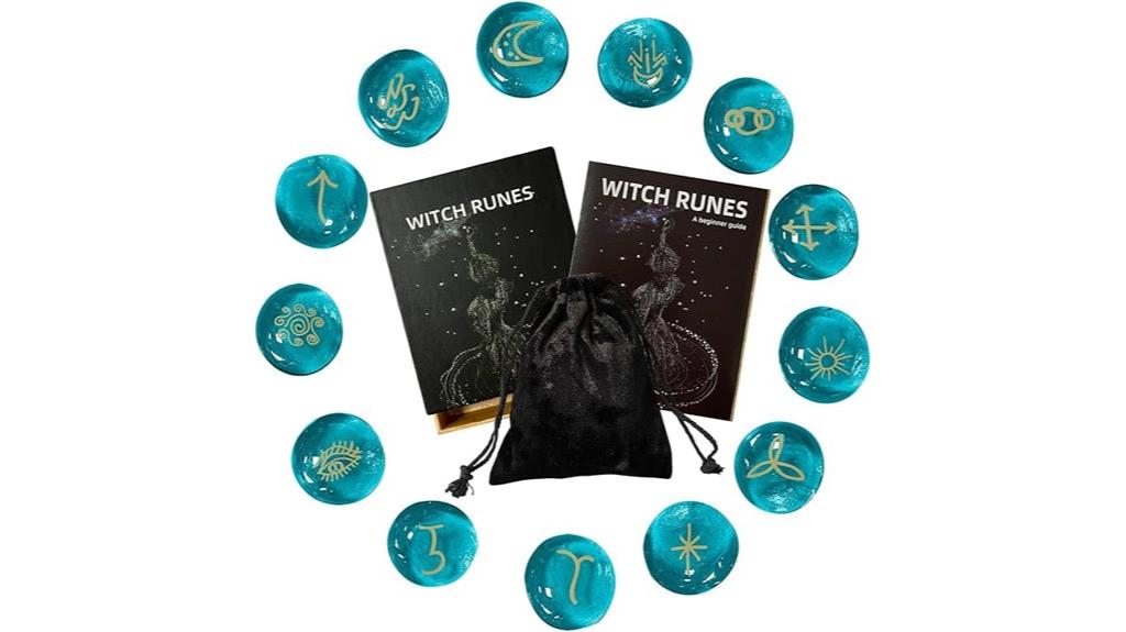 blue runes stone set