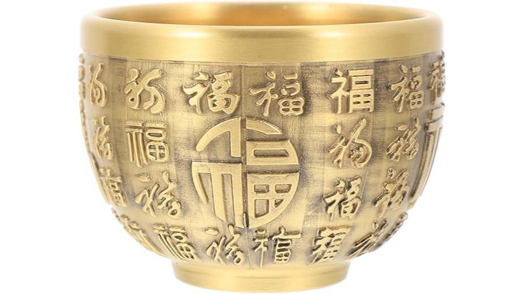 brass money bowl figurine