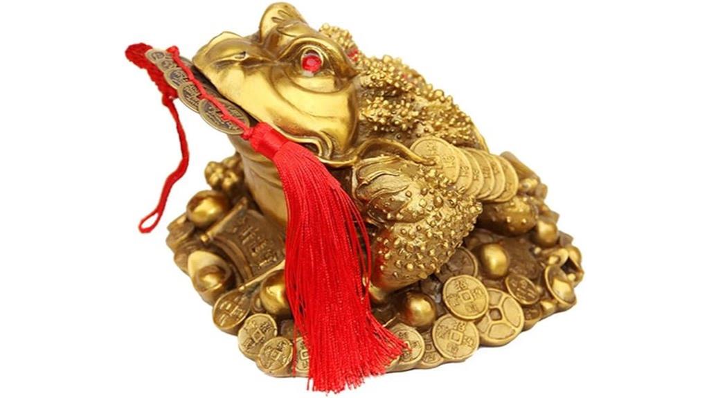 brass money frog set