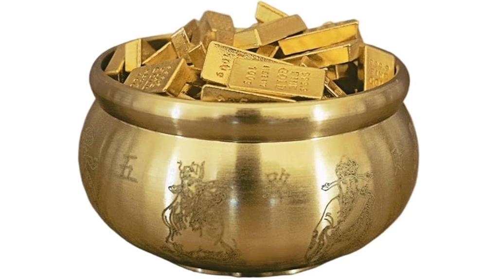 brass wealth bowl decor