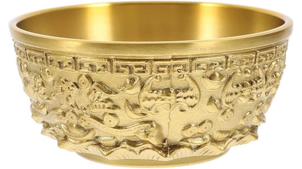 brass wealth offering bowl