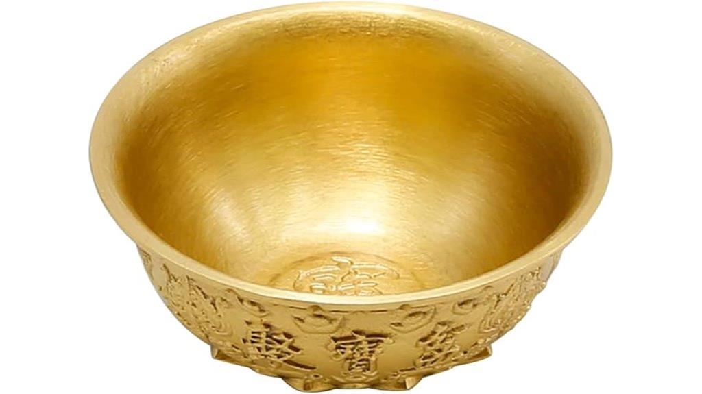 brass wealth treasure bowl