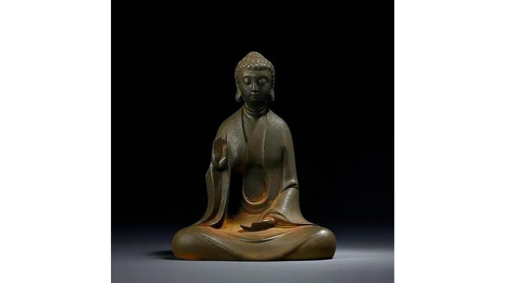 cast iron zen buddha