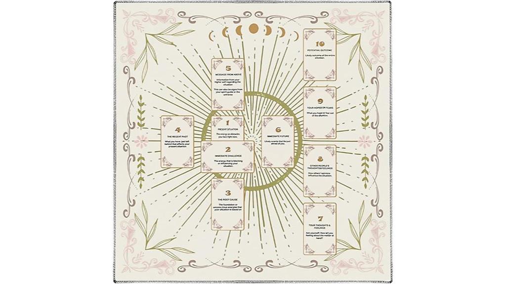 celtic velvet tarot cloth
