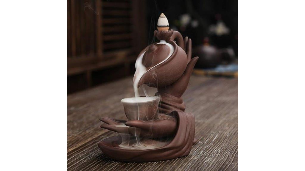 ceramic waterfall incense holder