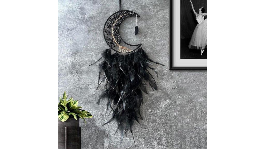 chakra agate moon dreamcatcher