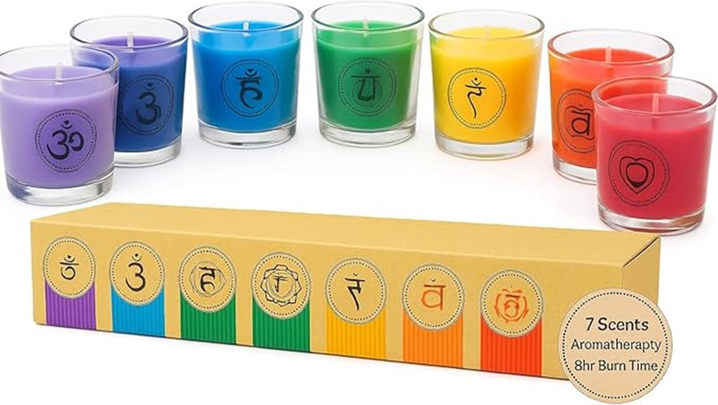 chakra aromatherapy candle set