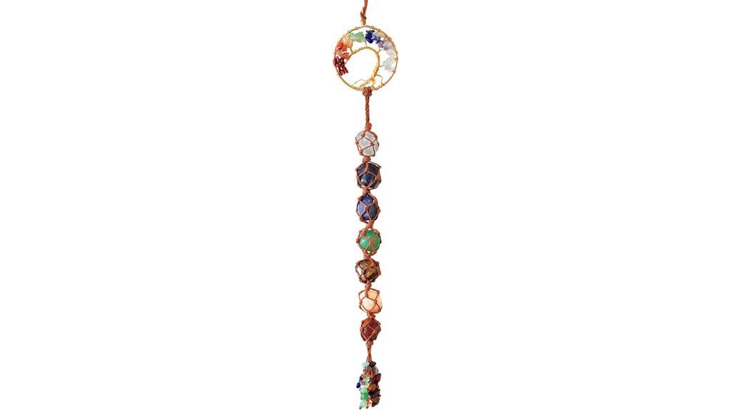 chakra tree crystal decor