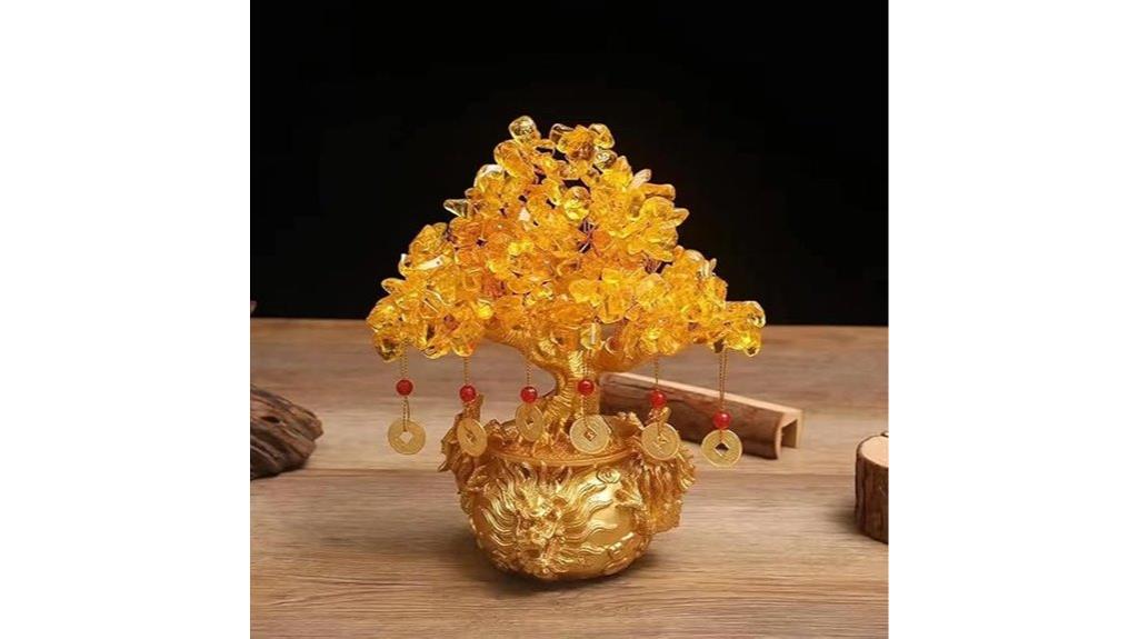 citrine bonsai money tree
