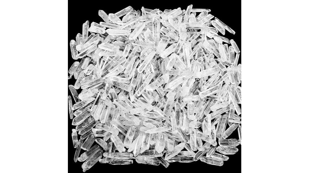 clear quartz crystal points