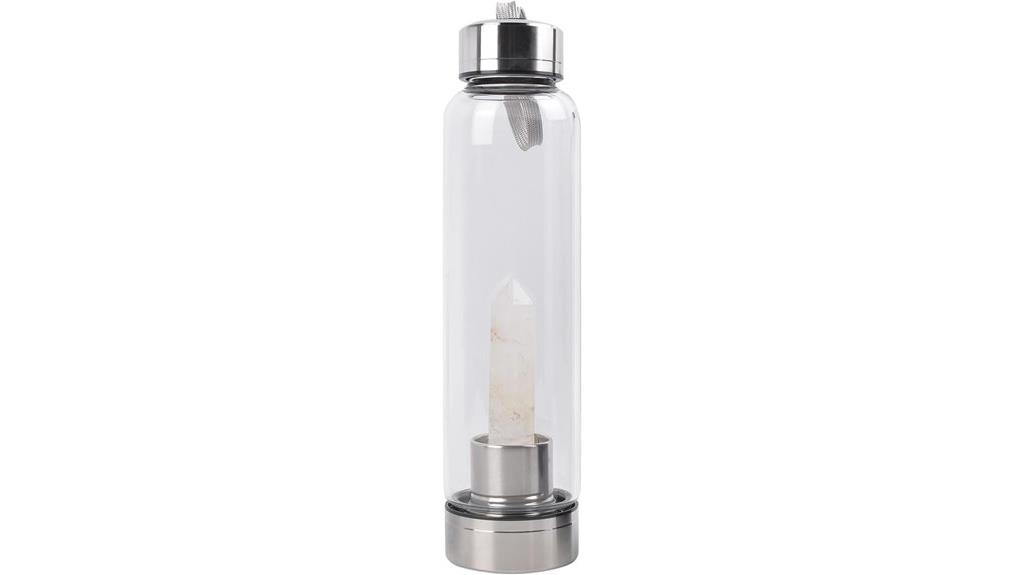 clear quartz water bottle
