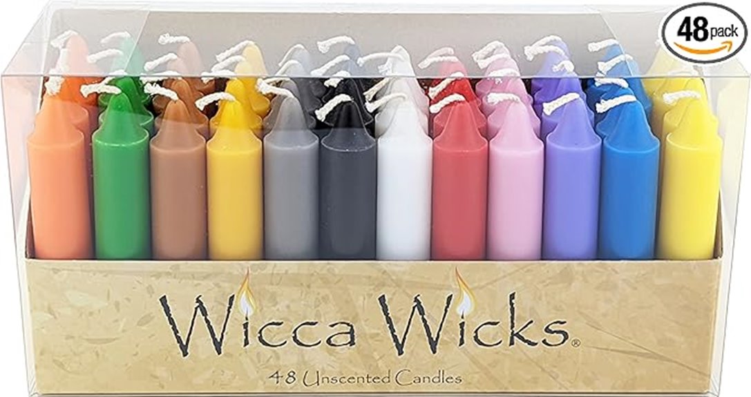 colored candle set