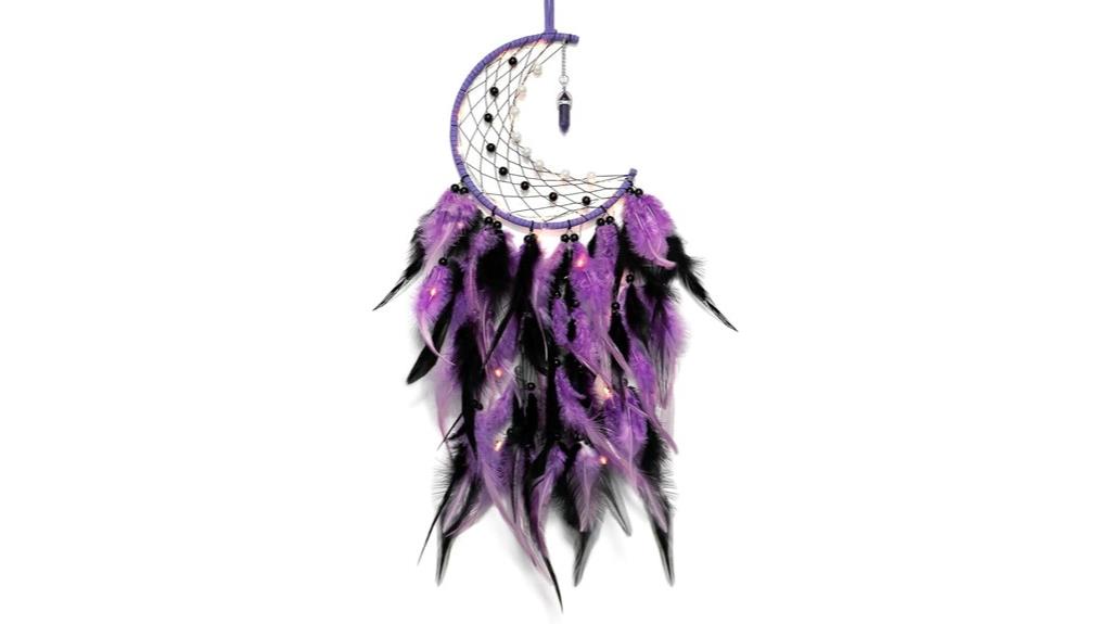 colorful feather dream catcher