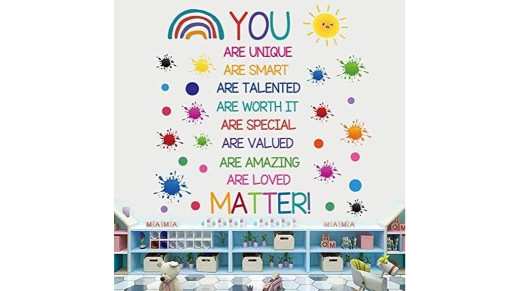 colorful kids room quotes
