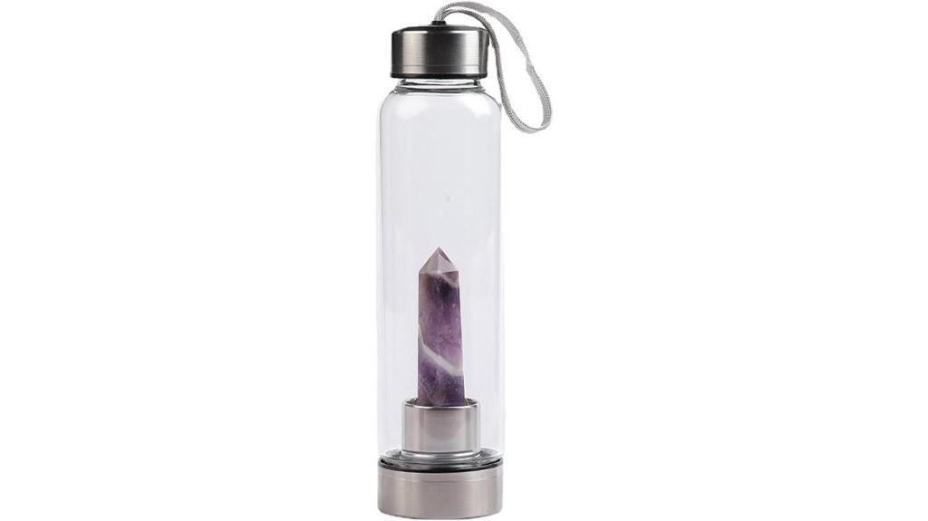 crystal amethyst wellness bottle