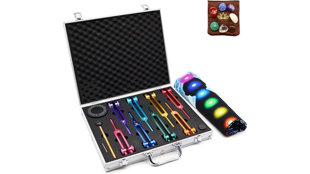 crystal chakra tuning forks